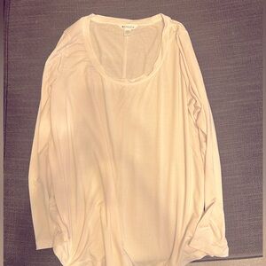 White Athleta long sleeve tunic tee, like new, size large